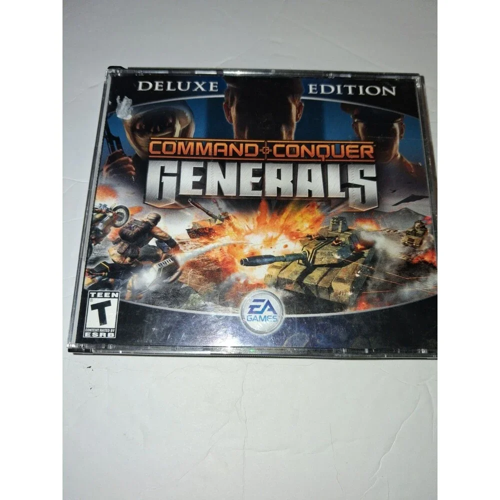 Command & Conquer Generals Deluxe Edition PC Game 2003 4 Disc Set Zero Hour EA